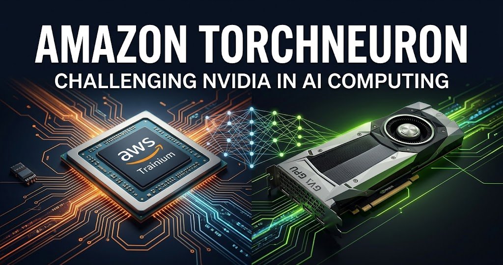 Amazon TorchNeuron and AWS Trainium AI chips competing with Nvidia in AI computing.